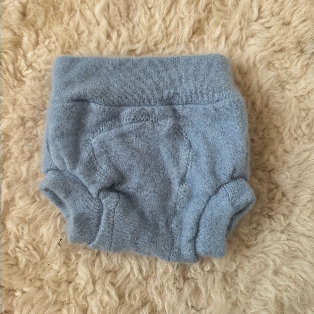 Newborn cashmere diaper cover